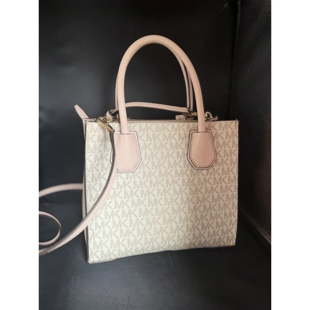 Michael Kors Mercer Women's Crossbody Bag - Satchel Powder (35S1GM9M2B)